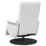 Fauteuil de massage inclinable Blanc 71 x 98 x 106 cm Faux cuir