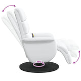 Fauteuil de massage inclinable Blanc 71 x 98 x 106 cm Faux cuir