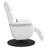 Fauteuil de massage inclinable Blanc 71 x 98 x 106 cm Faux cuir