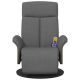 Fauteuil de massage inclinable Gris foncé 79 x 87 x 104.5 cm