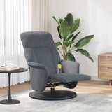 Fauteuil de massage inclinable Gris foncé 91 x 71 x 105.5 cm