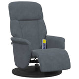 Fauteuil de massage inclinable Gris foncé 91 x 71 x 105.5 cm