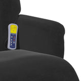 Fauteuil de massage inclinable Noir 91 x 71 x 105.5 cm Velours