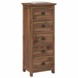 Commode avec tiroir Marron 45 x 35 x 110 cm Bois de teck massif
