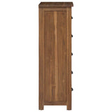 Commode avec tiroir Marron 45 x 35 x 110 cm Bois de teck massif