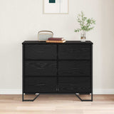 Commode Autre Chêne noir 91 x 35.5 x 74.5 cm Bois d'ingénierie
