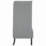 Canapé à Haut Dossier Gris clair 109 x 56 x 121 cm tissu