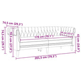 Ensemble de Canapés Gris foncé tissu