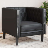 Fauteuil Chesterfield Argyle Noir 71 x 74.5 x 70.5 cm Faux cuir