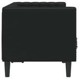 Canapé Chesterfield Argyle Noir 174 x 74.5 x 70.5 cm Faux cuir