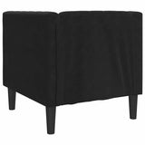 Fauteuil Chesterfield Autre Noir 71 x 74.5 x 70.5 cm Velours
