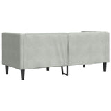 Canapé Chesterfield Gris clair 174 x 74.5 x 70.5 cm Velours