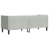 Canapé Chesterfield Gris clair 194 x 74.5 x 70.5 cm Velours