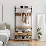 Armoire chêne artisanal 89 x 39 x 184.5 cm Bois d'ingénierie