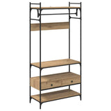 Armoire chêne artisanal 89 x 39 x 184.5 cm Bois d'ingénierie