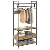 Armoire chêne artisanal 89 x 39 x 184.5 cm Bois d'ingénierie