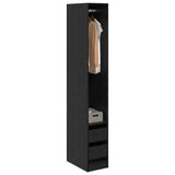 Armoire Chêne noir 30 x 50 x 200 cm Bois d'ingénierie