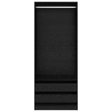 Armoire Chêne noir 80 x 50 x 200 cm Bois d'ingénierie