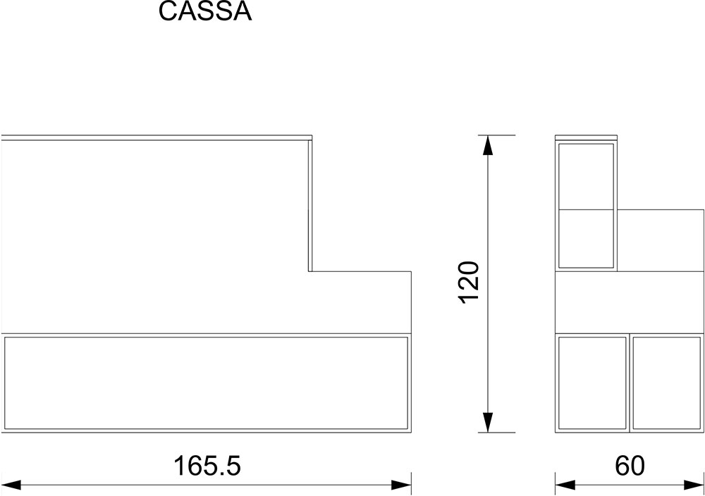 Muebles de recepción de Flora Tavolo Cassa
