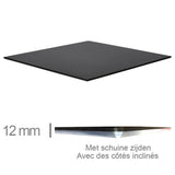 Bandeja de mesa negra compacta 69x69cm