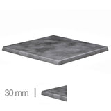 Concreto Werzalit 60x60 cm Bandeja de mesa