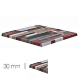 Werzalit Reddenwood 60x60cm bandeja de mesa