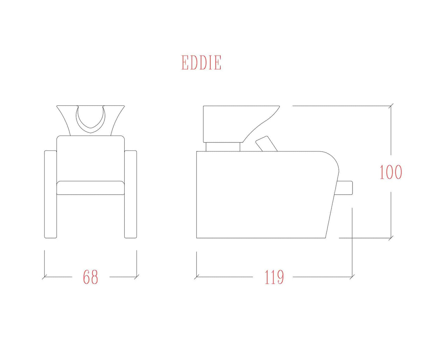 Fauteuil de Lavage EDDIE