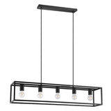 Eldrick lámpara colgante de acero negro cinque