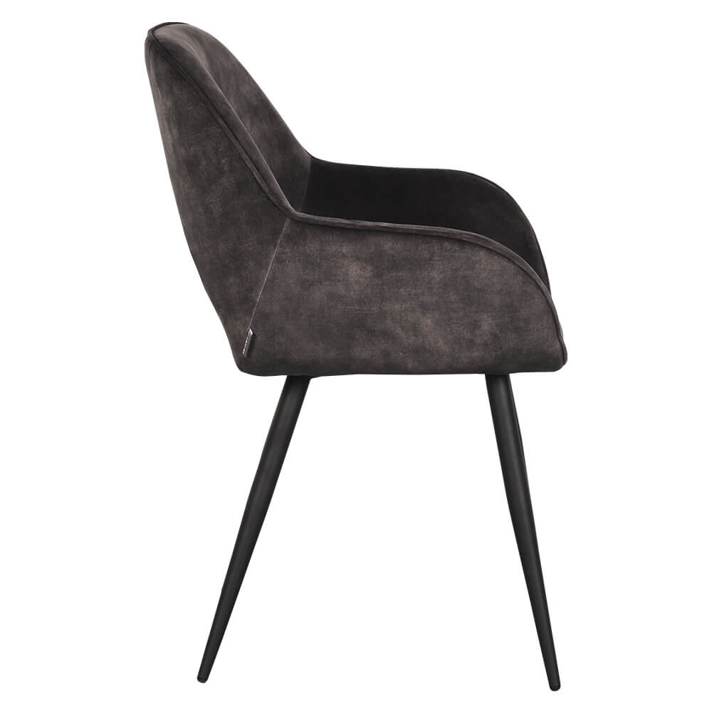 Anthracite flora chair