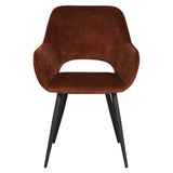 Rust flora chair