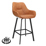 Chaise De Bar Bias Vintage Camel