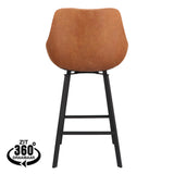 Chaise De Bar Bias Vintage Camel