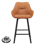 Chaise De Bar Bias Vintage Camel