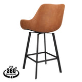 Chaise De Bar Bias Vintage Camel