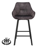 Silla de bar de polarización antracita