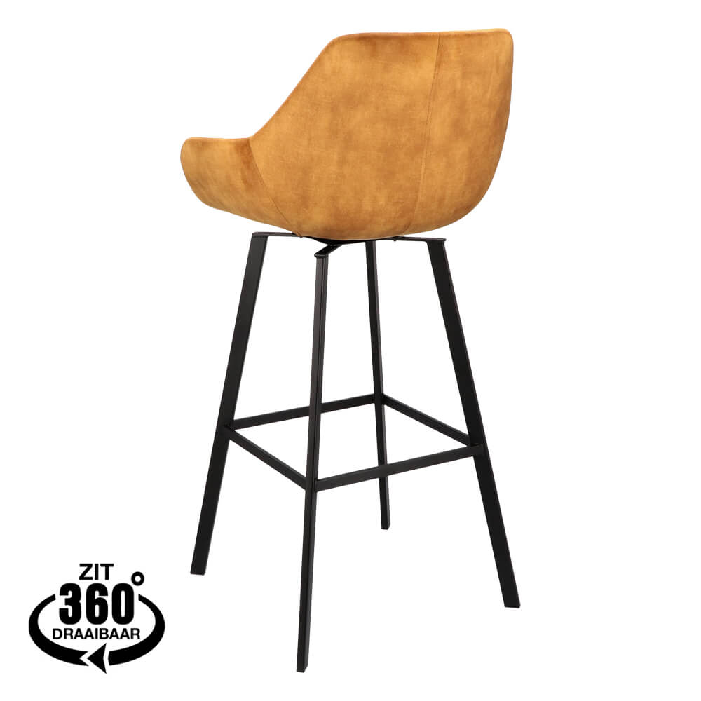 Silla de bar de coñac rene