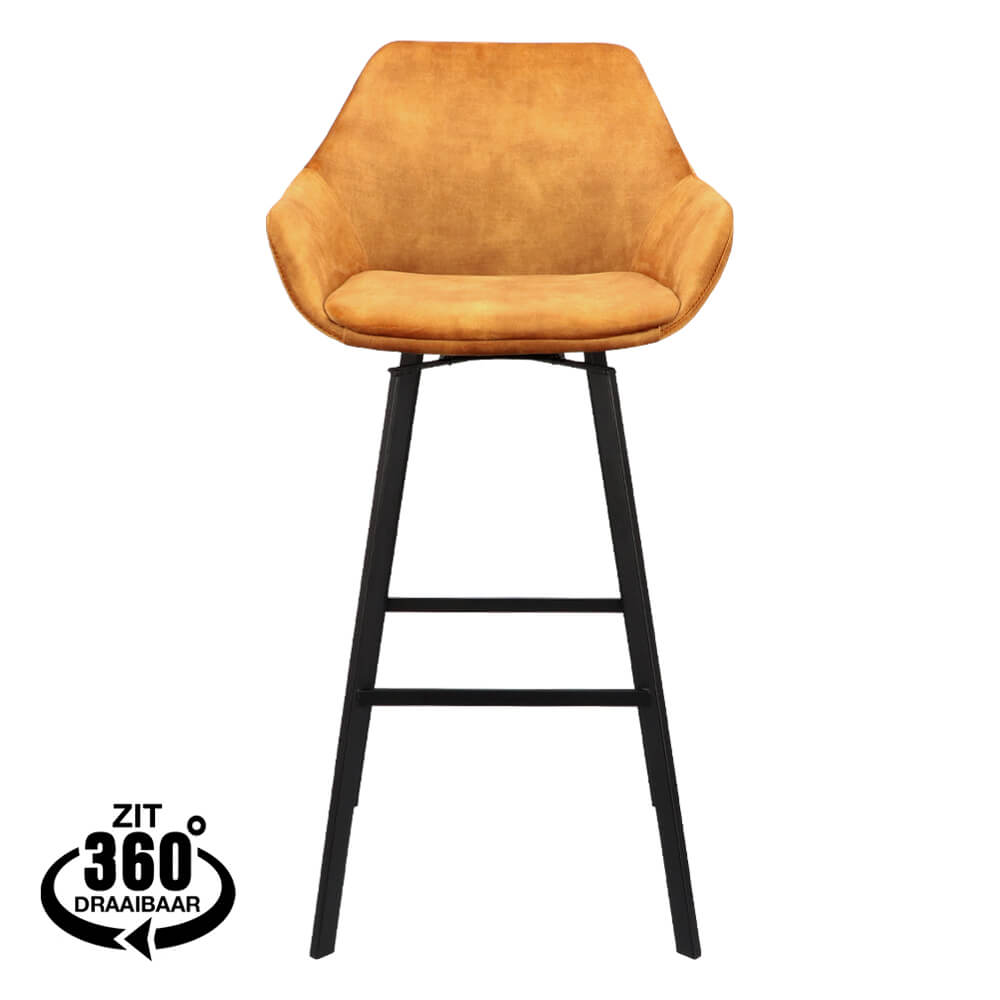 Silla de bar de coñac rene