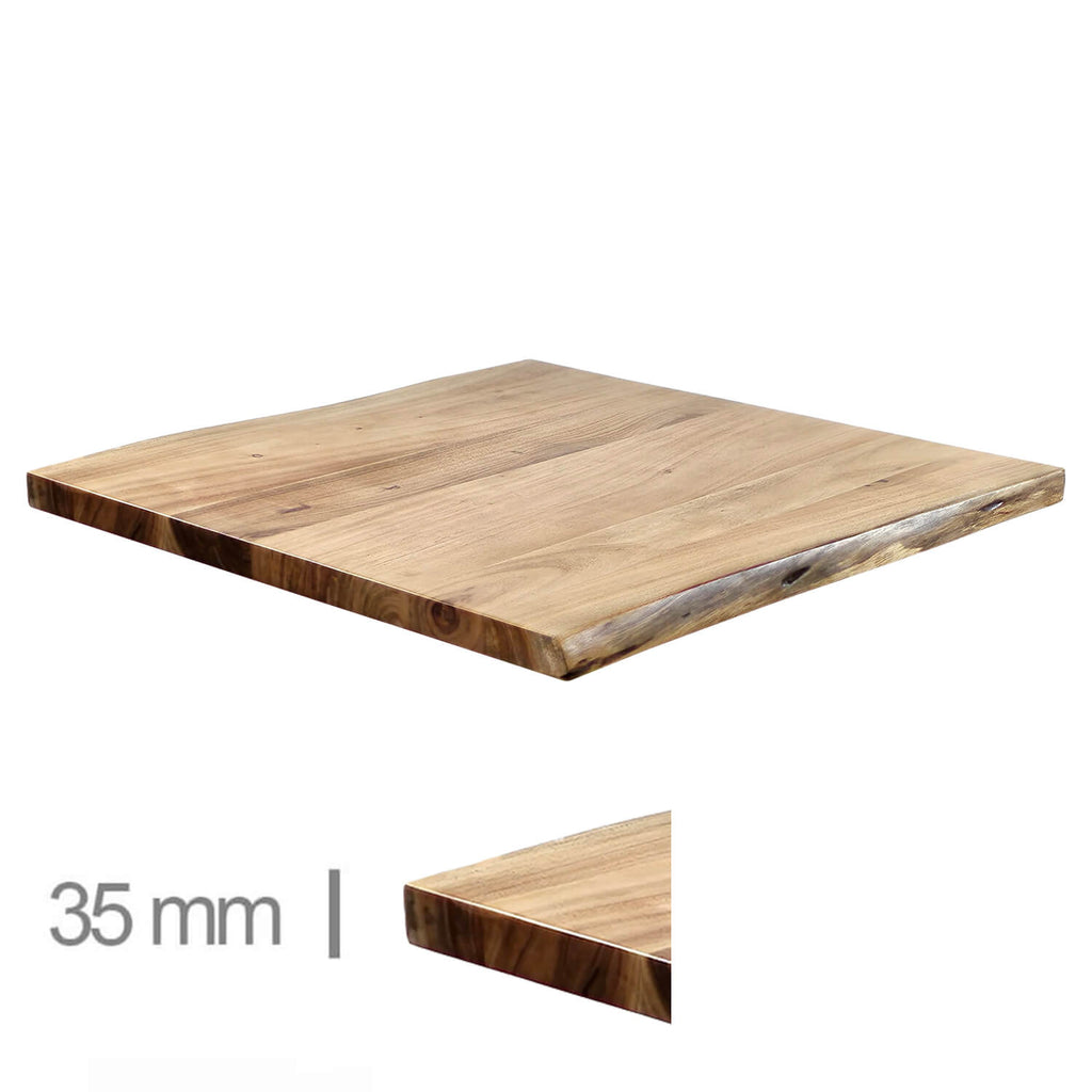 Bandeja de mesa de acacia 75x75cm