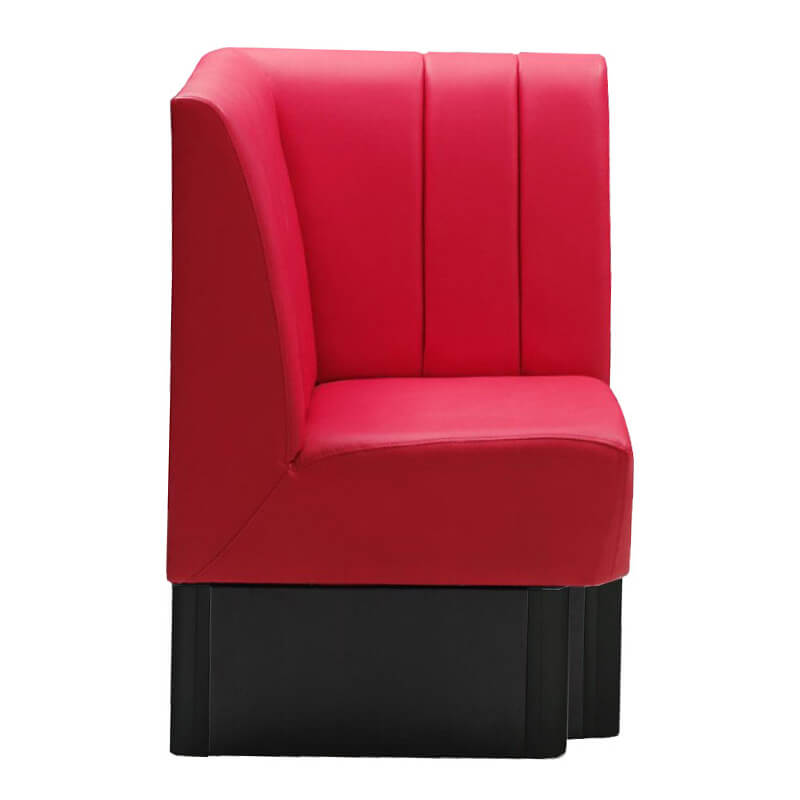 Banco de café de azafrán rojo esquina