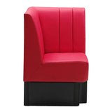 Banco de café de azafrán rojo esquina