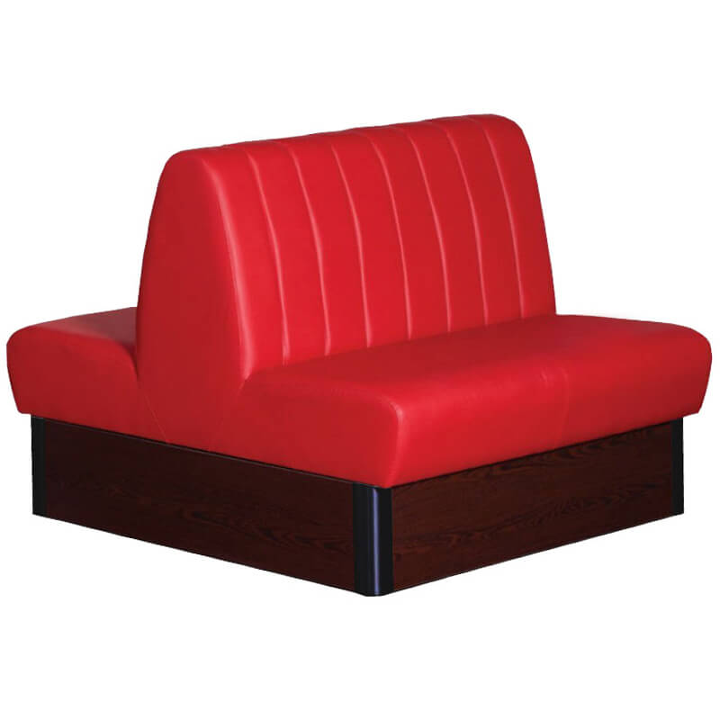 Banco de café de azafrán doble rojo