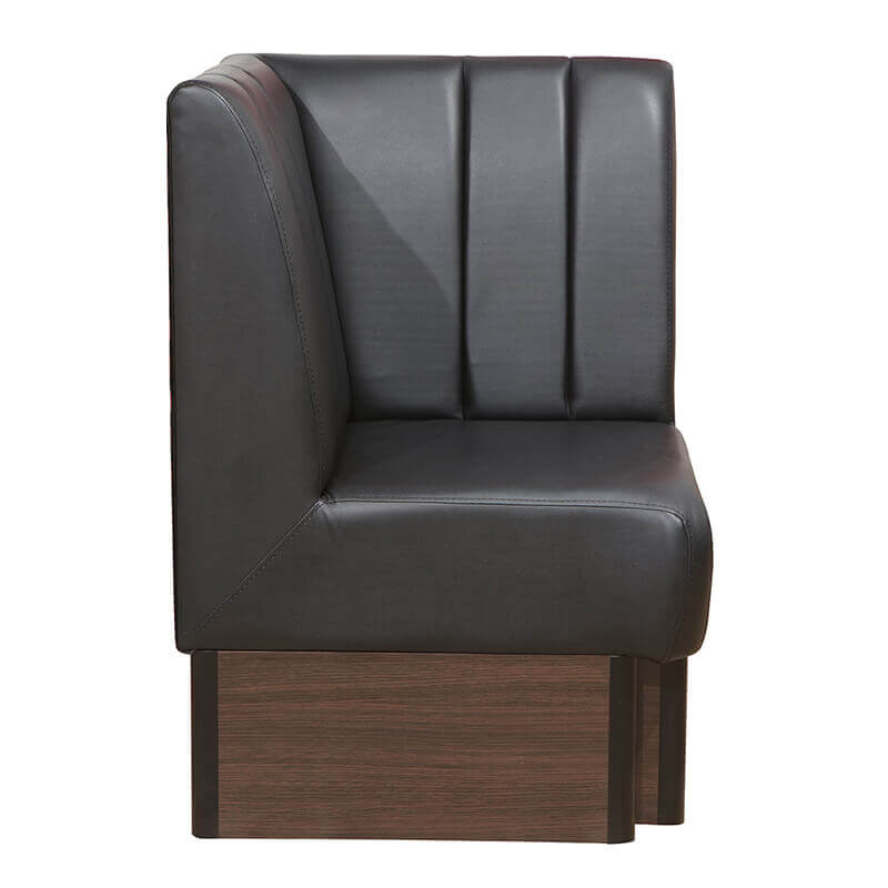 Banco de café de azafrán de esquina negra