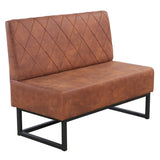 Banquette De Café Troje Vintage Cognac