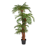 Kokos Green/marrón palmera artificial 180 cm