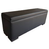 Pouffe rectangular negro