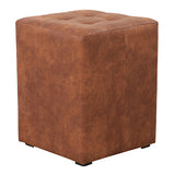 Vintage Cognac Pouf