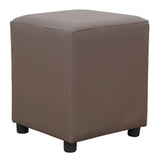 Taupe Square Pouf