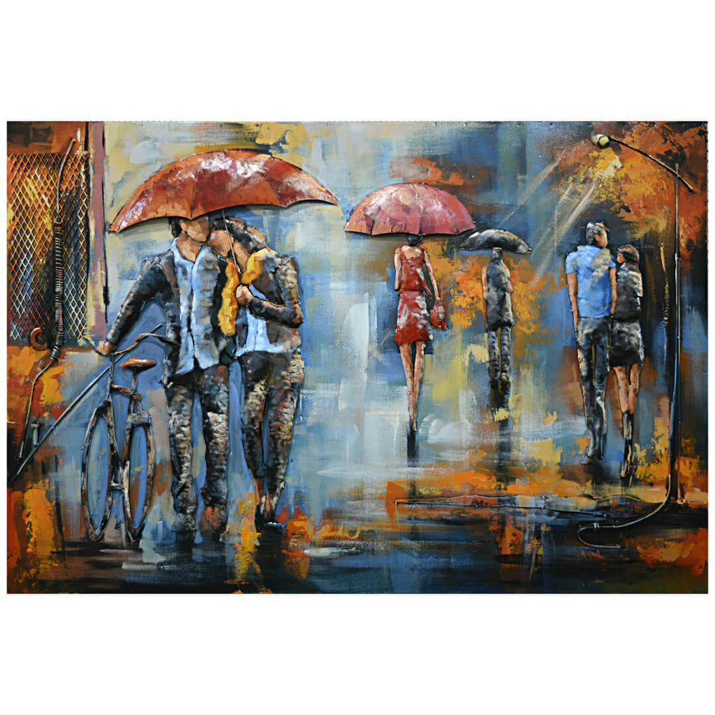 Pintura 3D sobre metal 530 80 × 120 cm