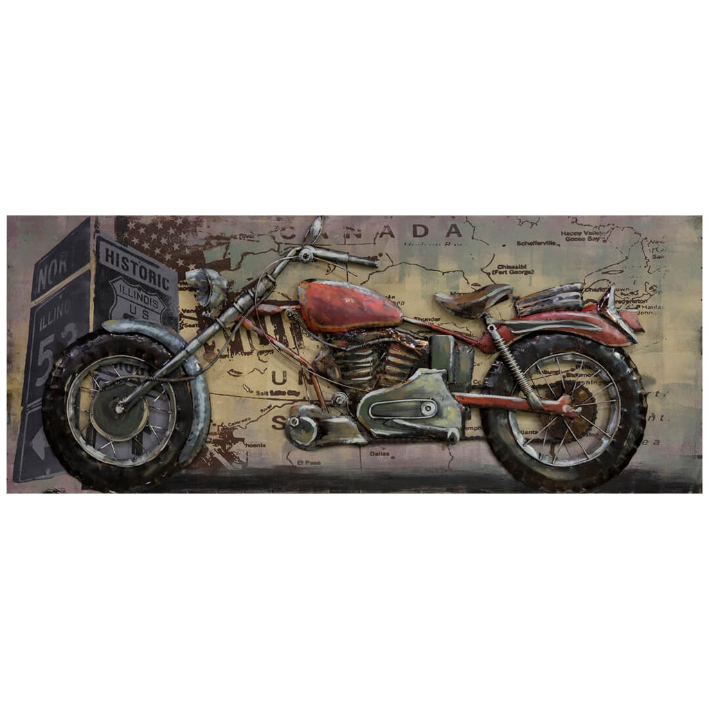 Pintura 3D sobre metal 602 60 × 150 cm