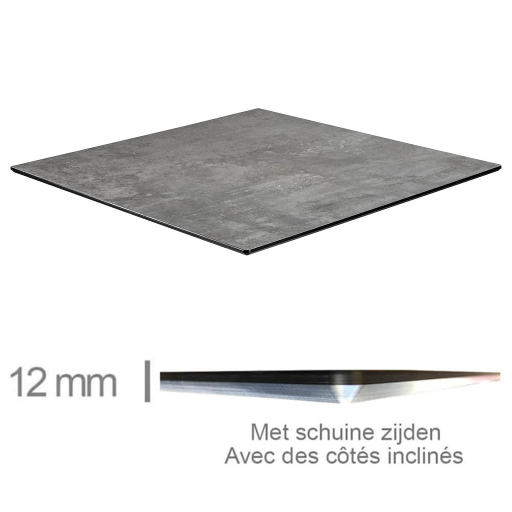 Bandeja de mesa de concreto compacta 69x69cm